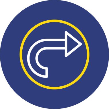 Ok sol simgesi yuvarlak