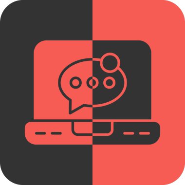 Sohbet simgesi, vektör çizimi