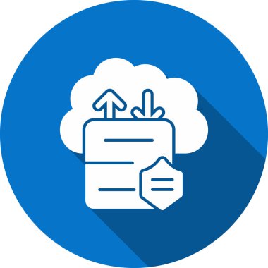 vektör indirme düz simgesi