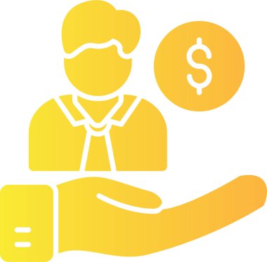 Dolar işareti vektör simgesi modern basit illüstrasyon