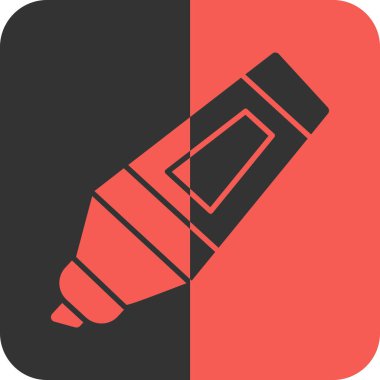 Kalem simgesi, vektör illüstrasyonu