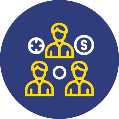 İş adamlarının vektör illüstrasyonu