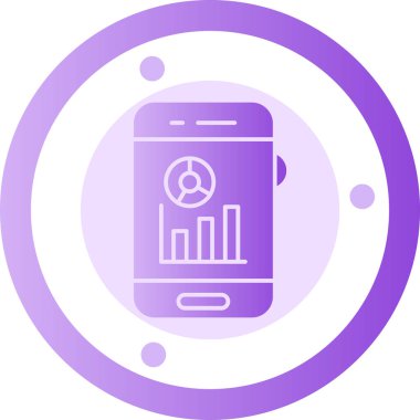 Akıllı telefon simgesinin vektör illüstrasyonu