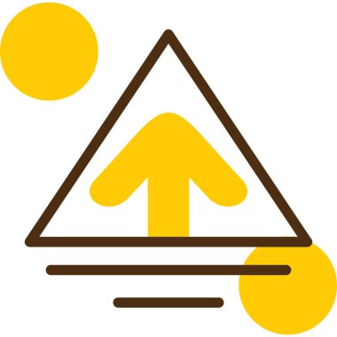 yön simgesi, vektör illüstrasyonu