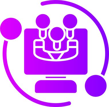 Bilgisayarın vektör illüstrasyonu