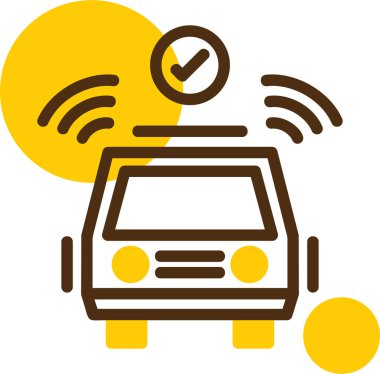 taksi simgesi vektör illüstrasyonu