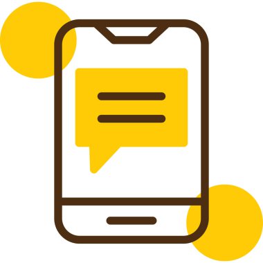 Konuş. Web simgesi basit illüstrasyon