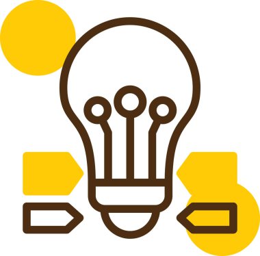 ampul simgesi vektör illüstrasyonu