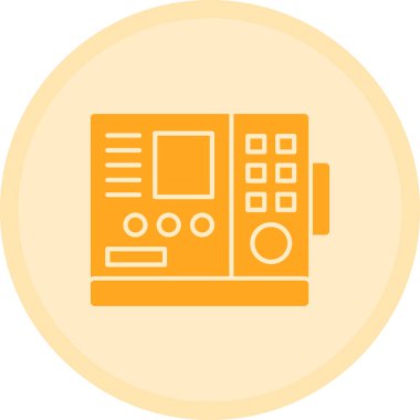 Web simgesi, teknolojinin basit vektör illüstrasyonu