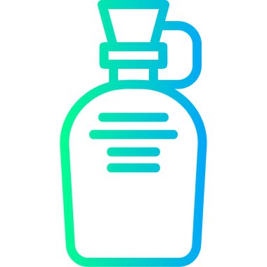 Şişe simgesi, anahat stili