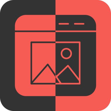 Tarayıcı Vektörü Şekil Simgesi Tasarımı