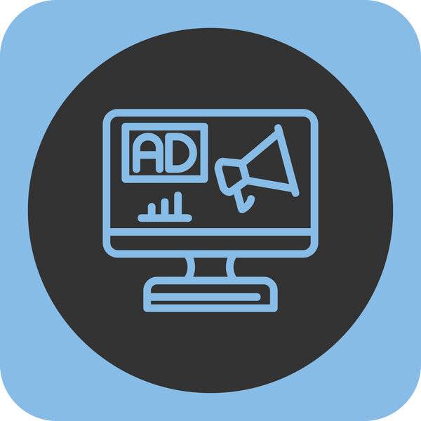 marketing flat icon vector illustration