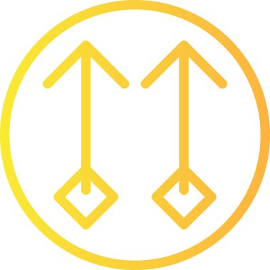 Oklar. Web simgesi basit illüstrasyon