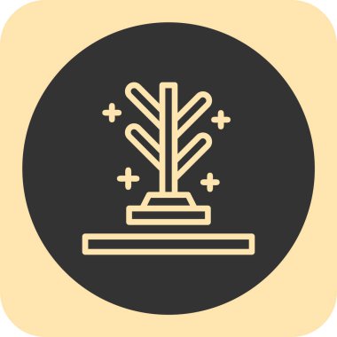 Ağaç. Web simgesi basit illüstrasyon