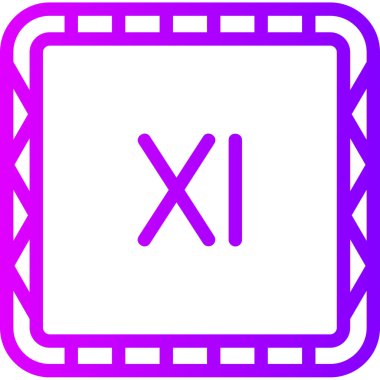 Bir harf simgesinin vektör illüstrasyonu