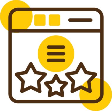 Yıldız. Web simgesi basit illüstrasyon