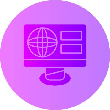 harita simgesi vektör illüstrasyonu