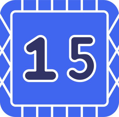 bir numaralı takvim simgesi