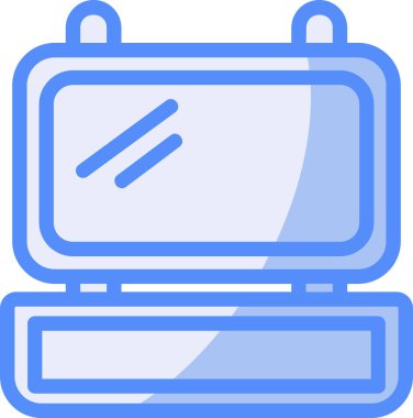 bilgisayar dizüstü bilgisayar aygıtı simgesi - taslak biçimi