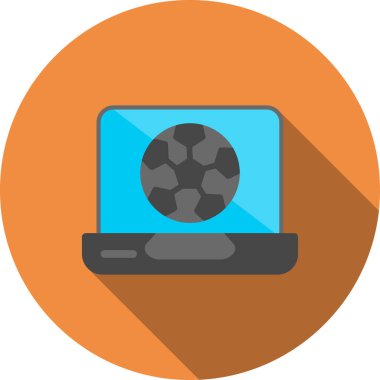 bilgisayar izleyici vektör simgesi modern basit tasarım