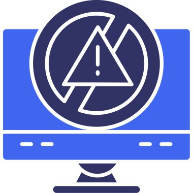 Bilgisayarın vektör simgesi, teknoloji kavramı