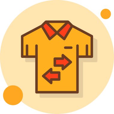 Gömlek. Web simgesi basit illüstrasyon