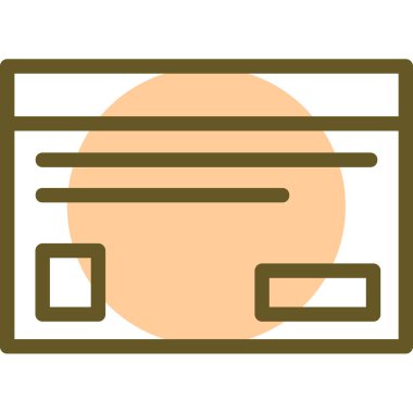 Web sayfası. Basit illüstrasyon