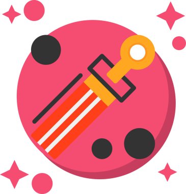 Çekiç ve çivi simgesi düz stil