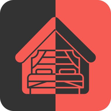 ev simgesi soyut arkaplanda izole edildi