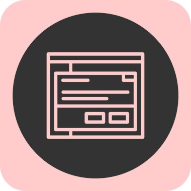 tarayıcı simgesi vektör illüstrasyonu