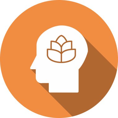 beyin ikonu vektör illüstrasyonu