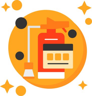 Sprey şişe vektör simgesi