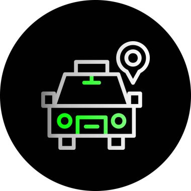 Vektör konumu simge illüstrasyonu