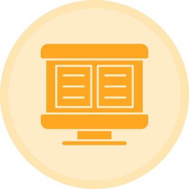 Modern eğitim ikonunun vektör illüstrasyonu