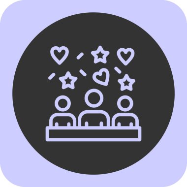 Bir yıldız simgesinin vektör illüstrasyonu