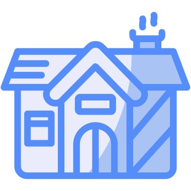 ev binası ikon vektör illüstrasyonu