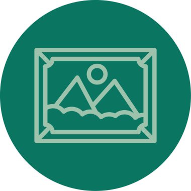 güzel dağ sembolü vektör simgesi