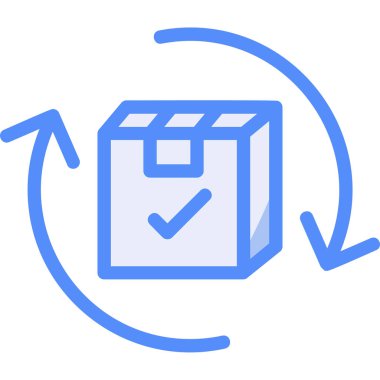 kutu simgesi vektör illüstrasyonu