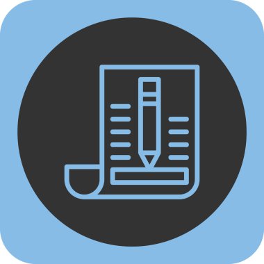 Soyut arkaplanda belge simgesi izole edildi