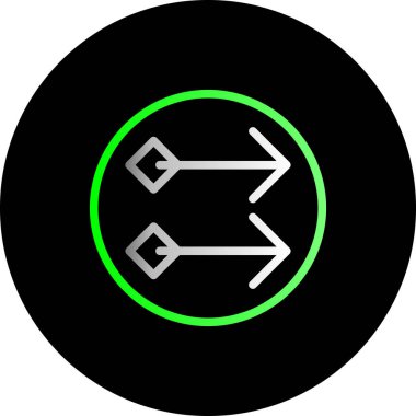 Resim yön simgesi düz illüstrasyon