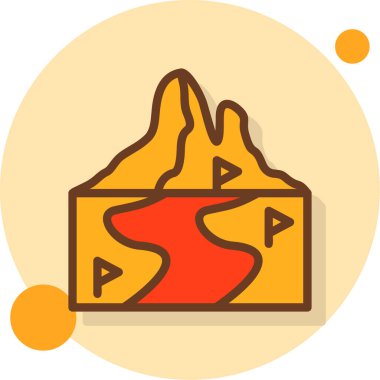 harita web simgesi basit illüstrasyon