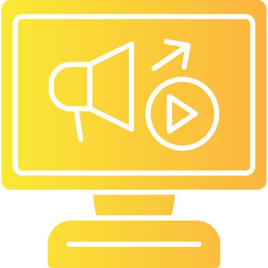 video simgesi vektör illüstrasyonu