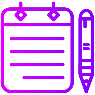 Kalem simgesi. Basit resimleme