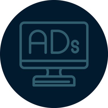 vektör lcd simgesi illüstrasyonu