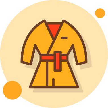 Kıyafetler. Web simgesi basit illüstrasyon