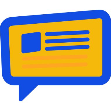 ileti simgesi, vektör illüstrasyonu