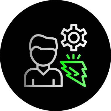 Bir simgenin vektör illüstrasyonu