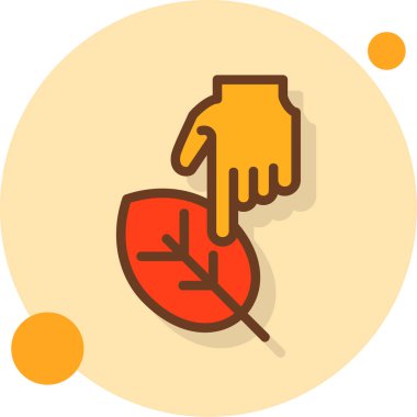 Ekoloji çevre doğa simgesi - ana hatlar biçiminde