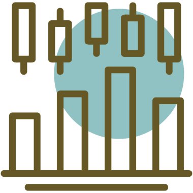 Bir bina simgesinin vektör illüstrasyonu