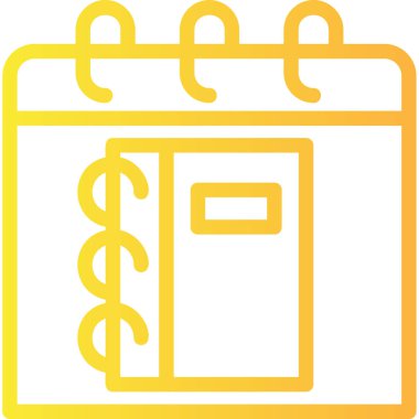 Takvimin vektör simgesi